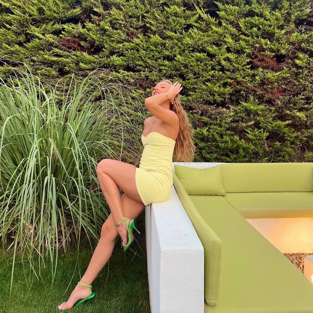 Zara Yellow Strapless Cut Out Dress - Picture 7 of 17